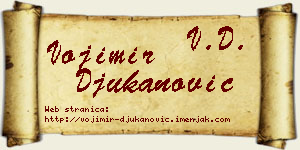 Vojimir Đukanović vizit kartica